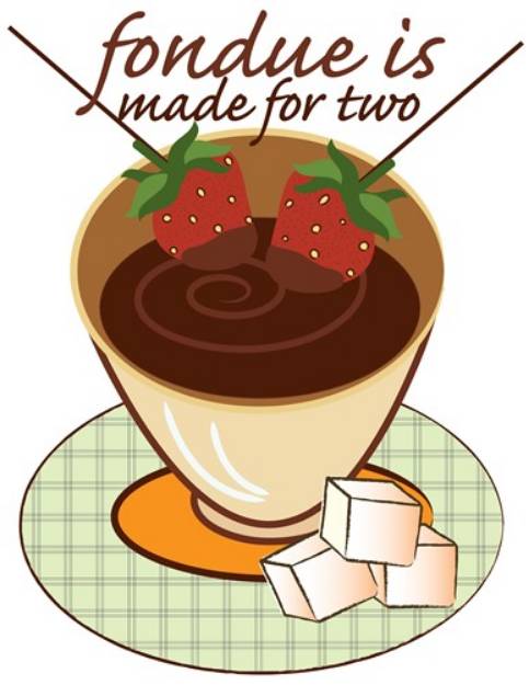 Picture of Fondue for Two SVG File