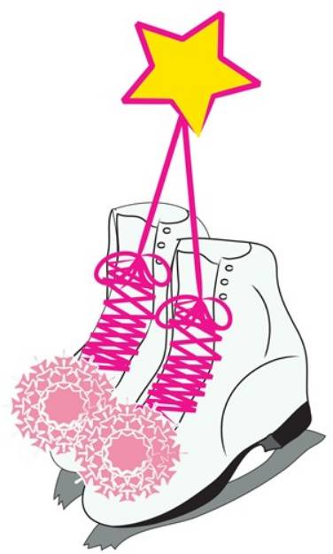 Picture of Ice Skates SVG File