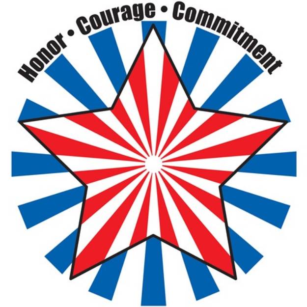 Picture of Honor Courage Commitment SVG File