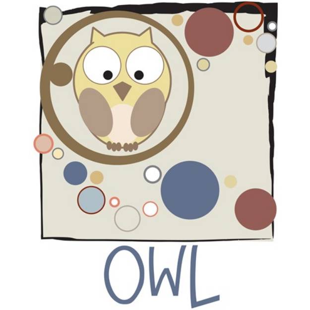 Picture of Abstract Owl Art SVG File