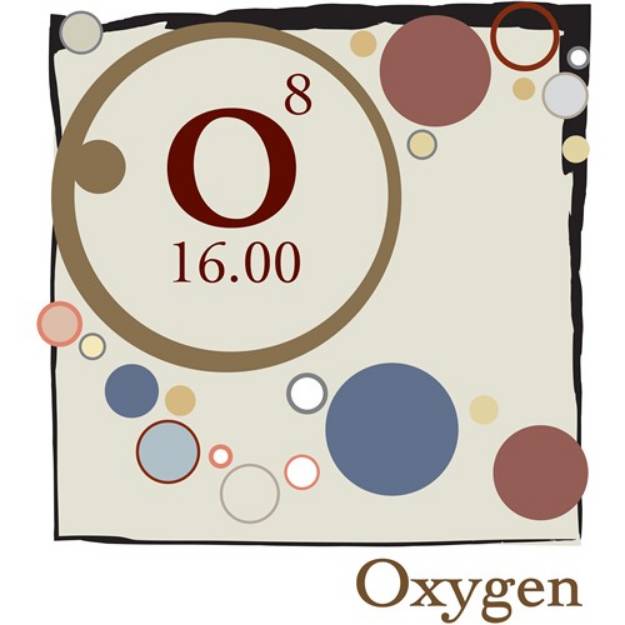 Picture of Oxygen Periodic Square SVG File