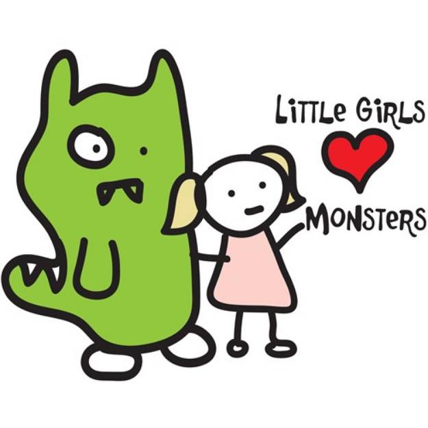 Picture of Girls Love Monsters SVG File