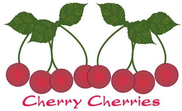 Picture of Cherry Cherries SVG File