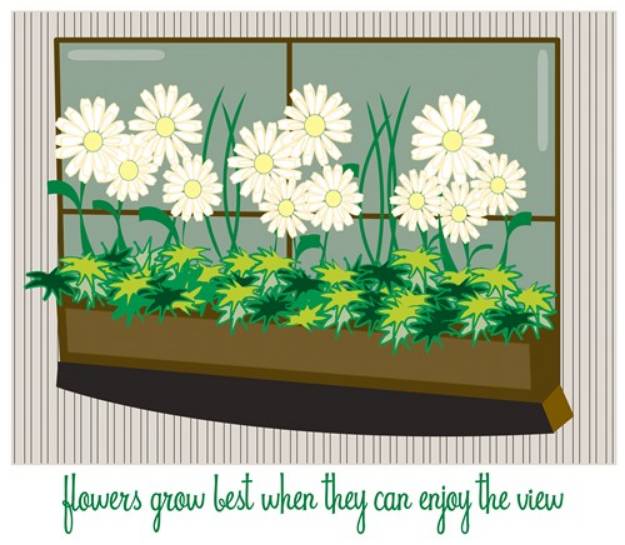 Picture of Flowers with a View SVG File