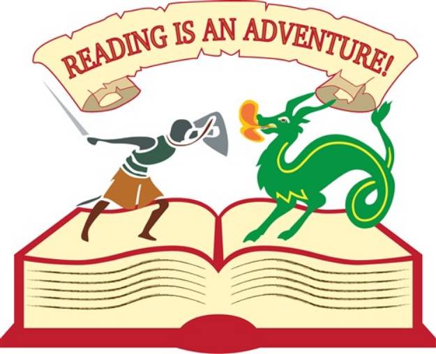 Picture of Reading is an Adventure SVG File