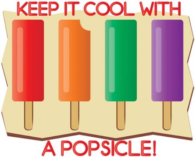 Picture of Cool with a Popsicle SVG File