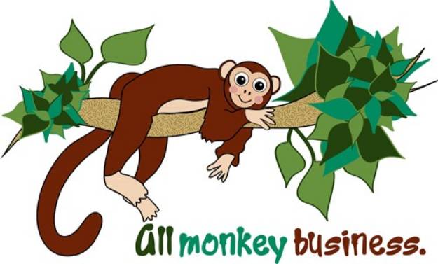 Picture of All Monkey Business SVG File