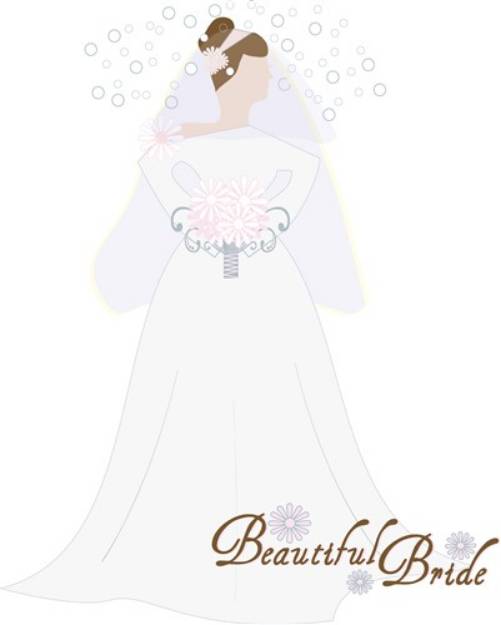 Picture of Beautiful Bride SVG File