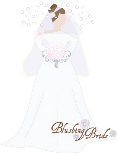 Picture of Blushing Bride SVG File