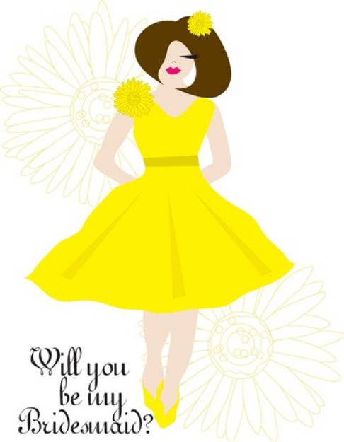 Picture of Be My Bridesmaid? SVG File
