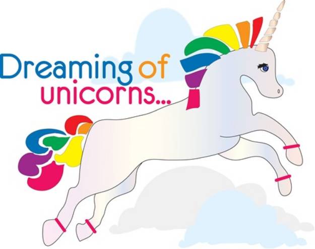 Picture of Dreaming of Unicorns SVG File