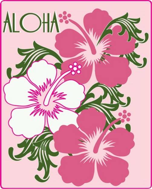 Picture of Aloha Hibiscus SVG File