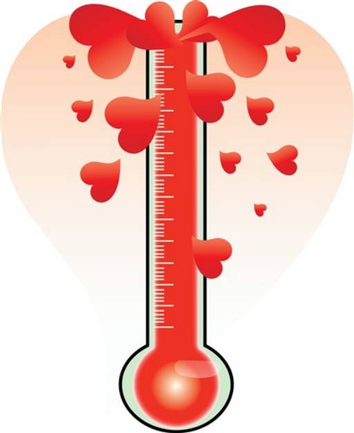 Picture of Hot Thermometer SVG File