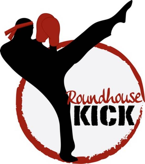 Picture of Roundhouse Kick SVG File