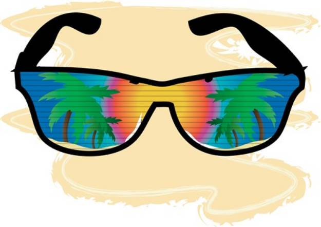 Picture of Tropical Sun Shades SVG File