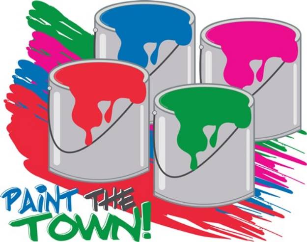 Picture of Paint The Town! SVG File