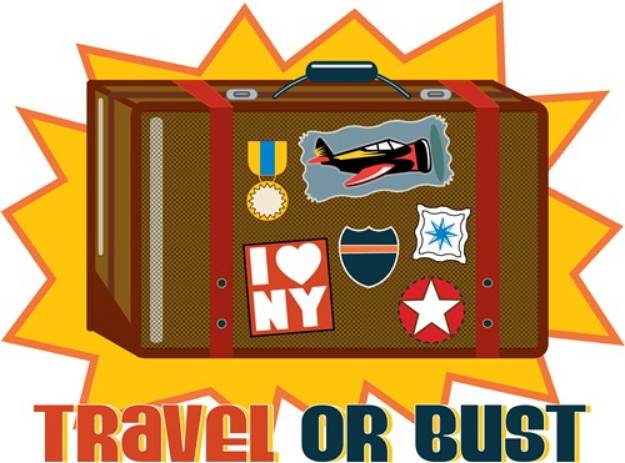 Picture of Travel Or Bust SVG File