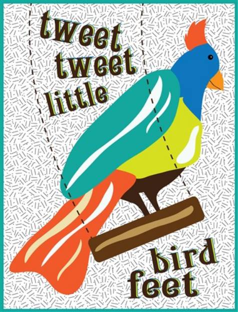 Picture of Tweet Tweet Bird Feet SVG File