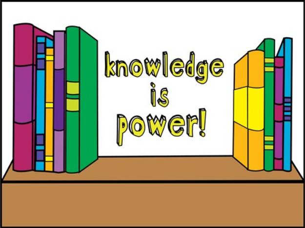 Picture of Knowledge Is Power! SVG File