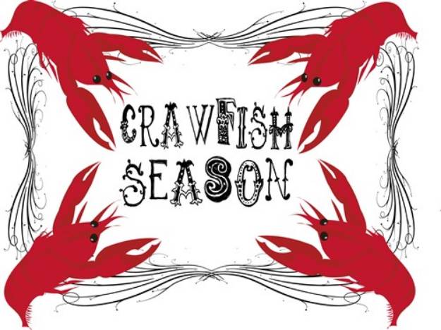 Picture of Crawfish Season SVG File