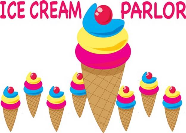 Picture of Ice Cream Parlor SVG File