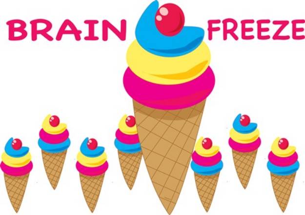 Picture of Brain Freeze SVG File