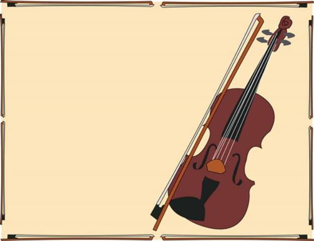 Picture of Framed Violin SVG File