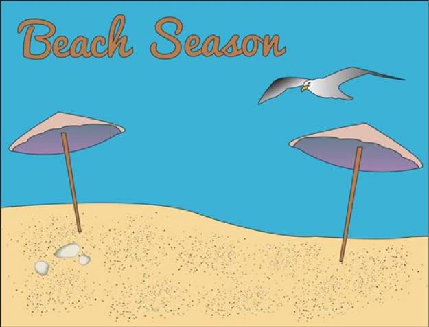 Picture of Beach Season SVG File