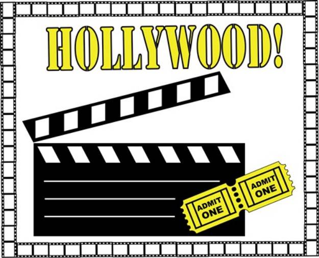 Picture of Hollywood Movie Cue SVG File