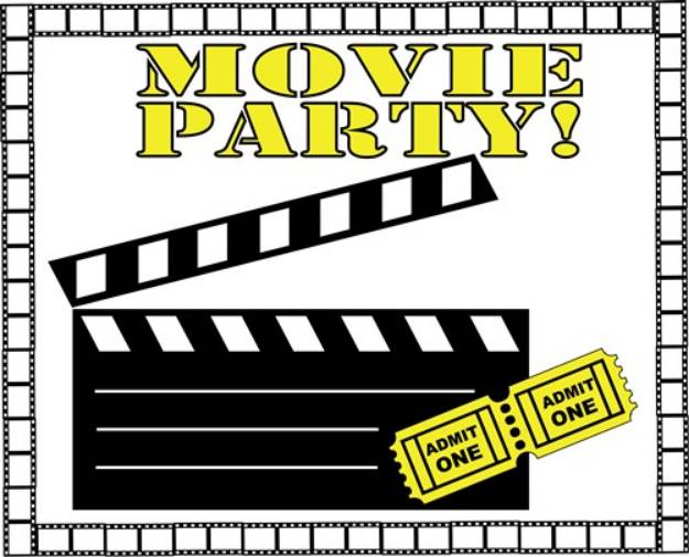 Picture of Movie Party! SVG File