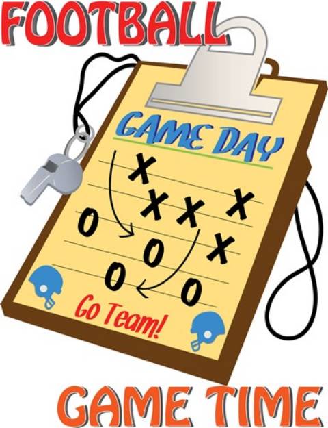 Picture of Football Game Time SVG File