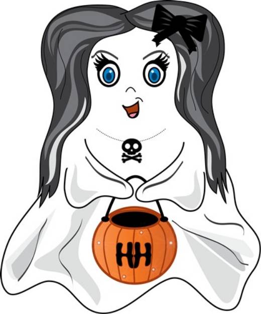Picture of Girl Ghost SVG File
