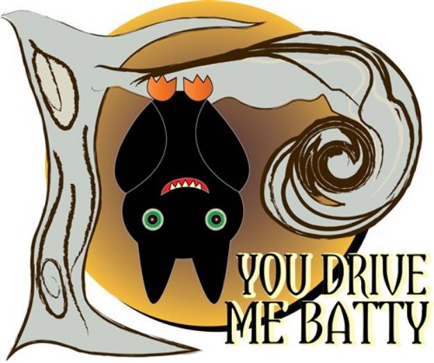 Picture of Drive Me Batty SVG File