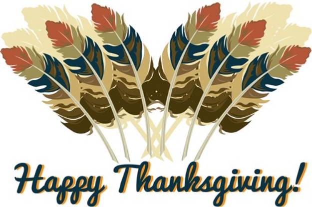 Picture of Thanksgiving Feathers SVG File