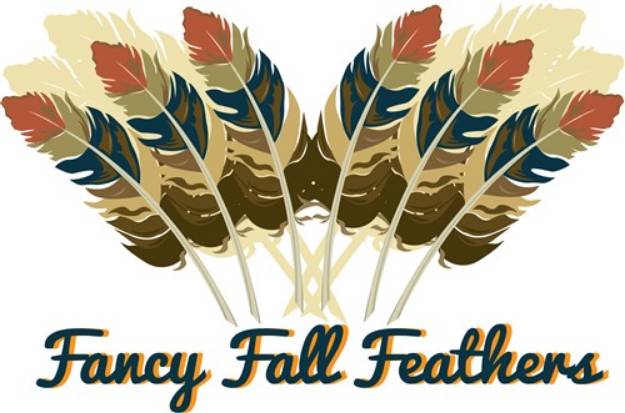 Picture of Fancy Fall Feathers SVG File
