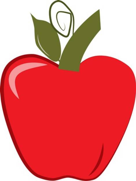 Picture of Red Apple SVG File