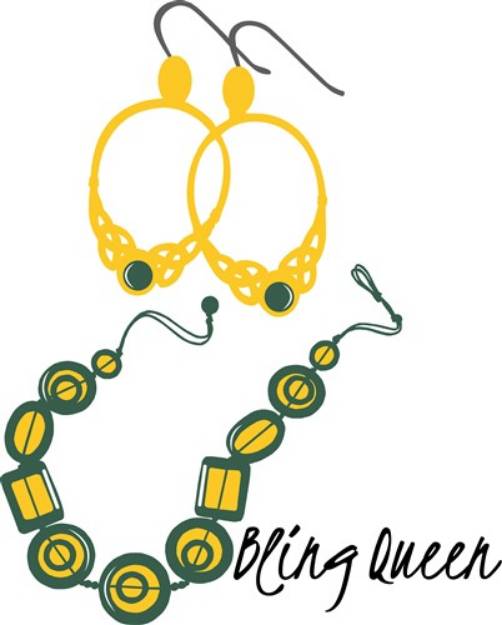 Picture of Bling Queen SVG File