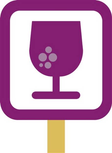 Picture of Wine Sign SVG File