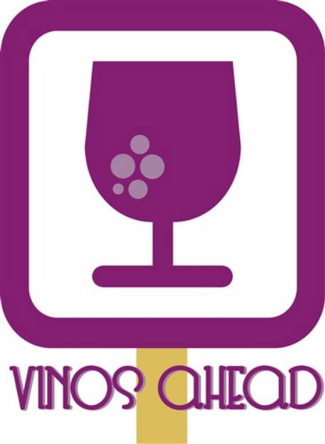 Picture of Vino Ahead SVG File