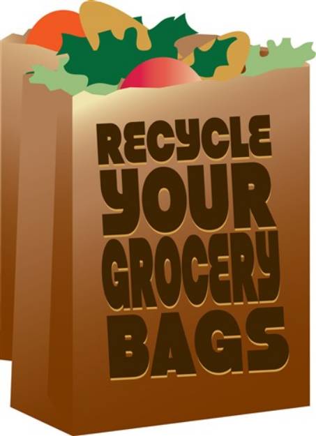 Picture of Recycle Grocery Bags SVG File