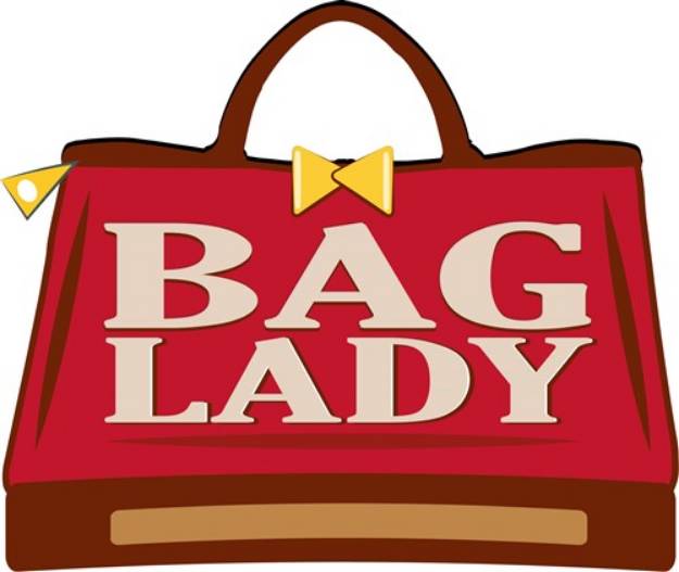 Picture of Bag Lady SVG File