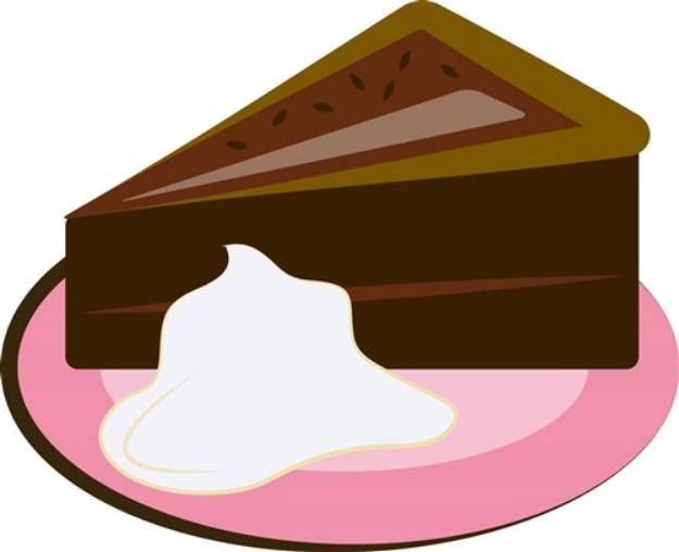 Picture of Chocolate Cake Slice SVG File