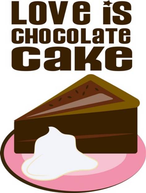 Picture of Love Is Cake SVG File