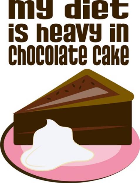 Picture of Diet in Chocolate Heaven SVG File