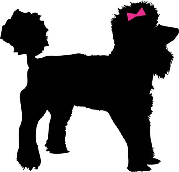 Picture of Black Poodle SVG File