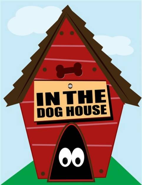 Picture of In the Dog House SVG File