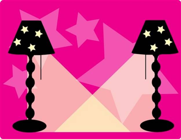 Picture of Stars Lamps SVG File