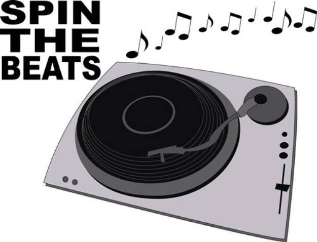 Picture of Spin the Beats SVG File