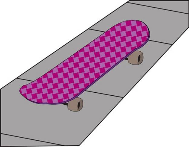 Picture of Checkered Skateboard SVG File