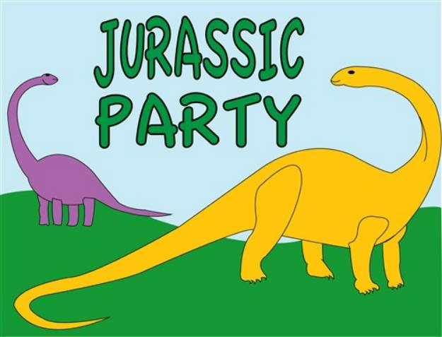 Picture of Jurassic Party SVG File